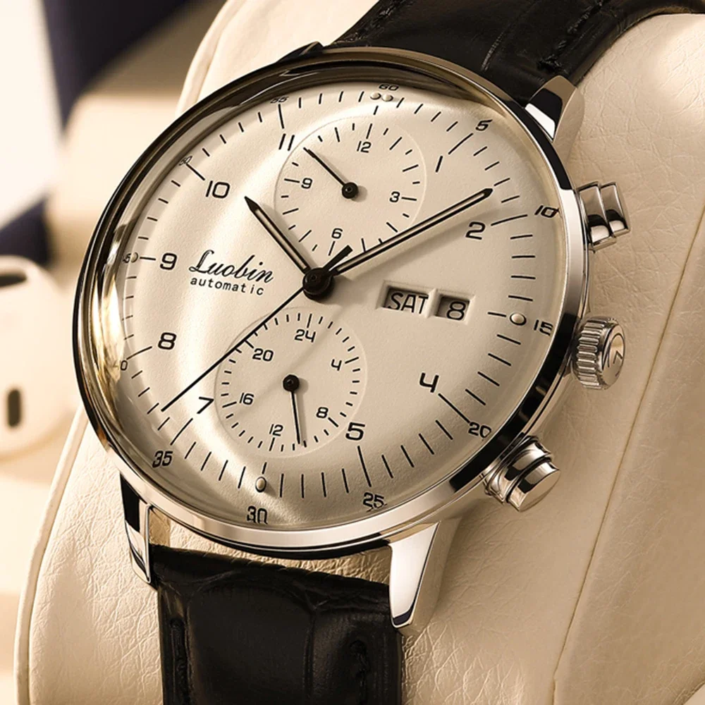 Minute Repeater Watch - Moda masculina relógios mecânicos negócios relógio