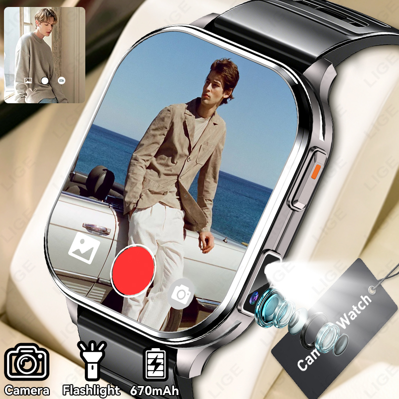 Luxury Watch Photo - Relógio Inteligente LIGE com Câmera para