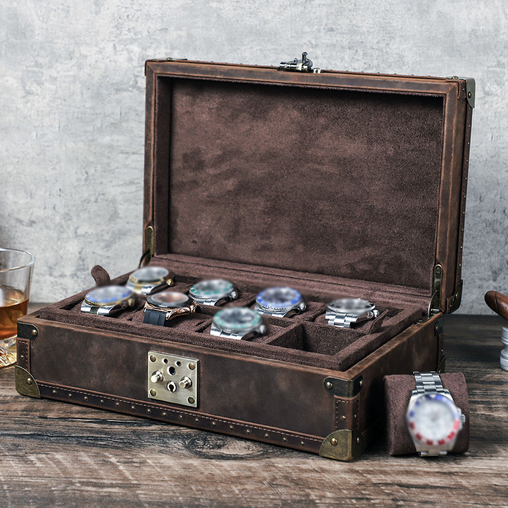 Luxury Watch Case Travel - Estojo de Relógio Personalizado em Couro
