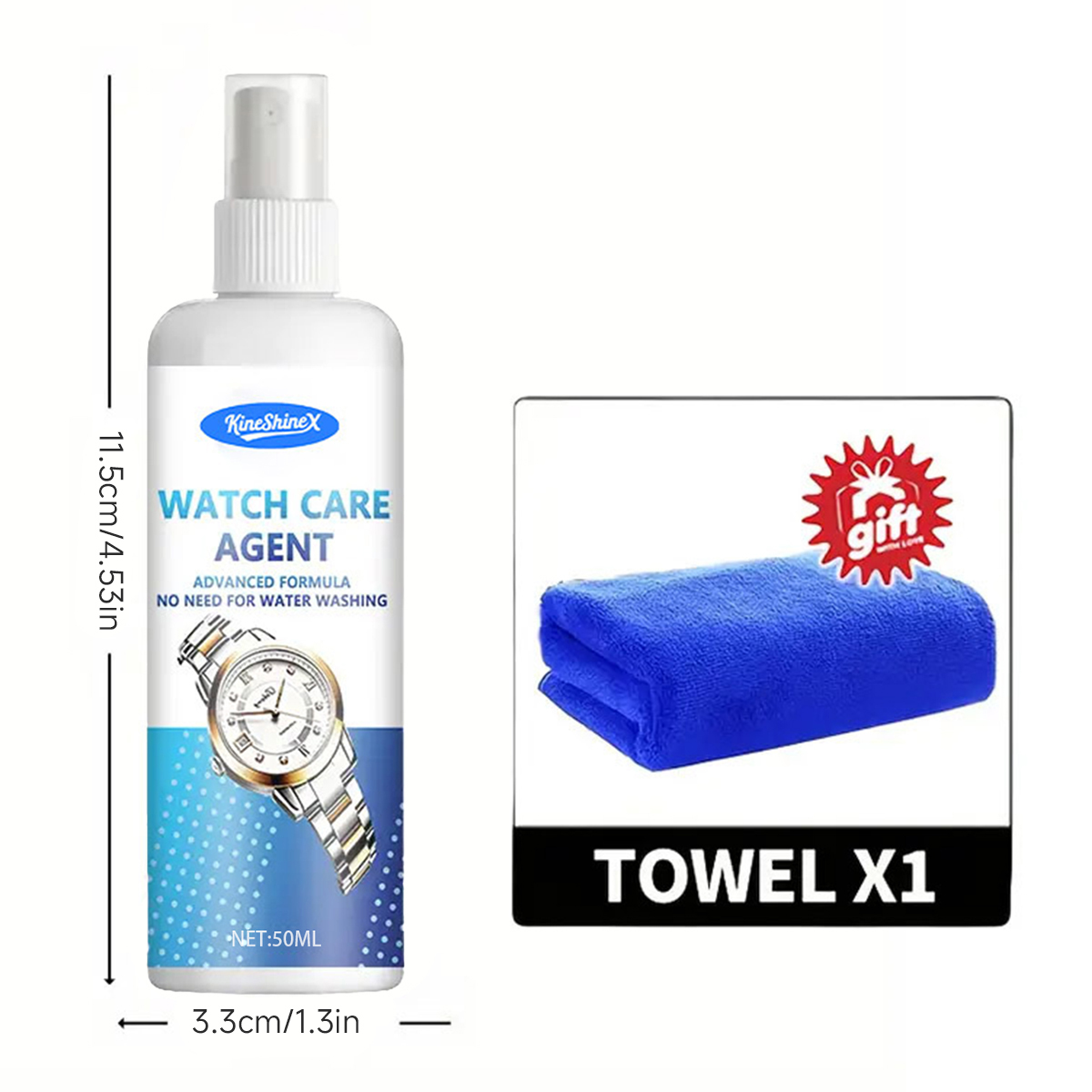 Luxury Watch Cleaning Kit - Spray Polidor para Cuidados com Relógios