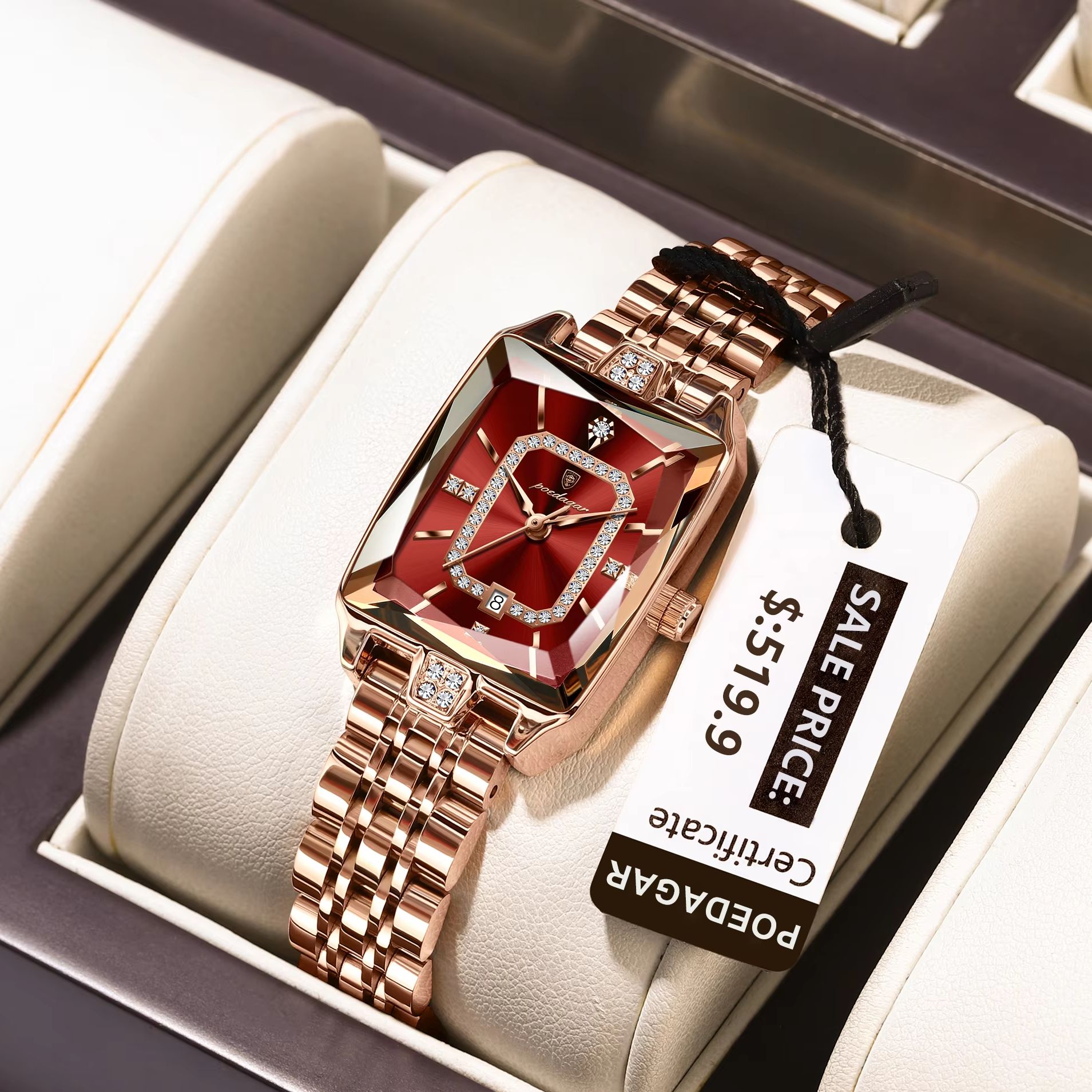 Luxury Watch Girl - Poedagar moda elegante feminino relógio de