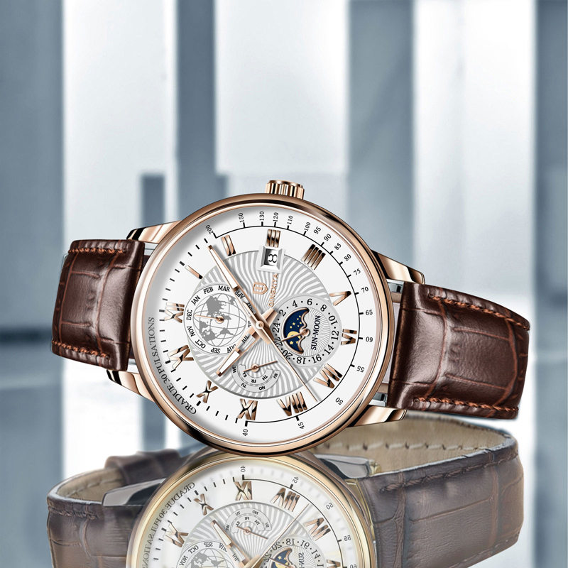 Qingxiya marca moda couro reló - Luxury Watch And Price avaliação e preço