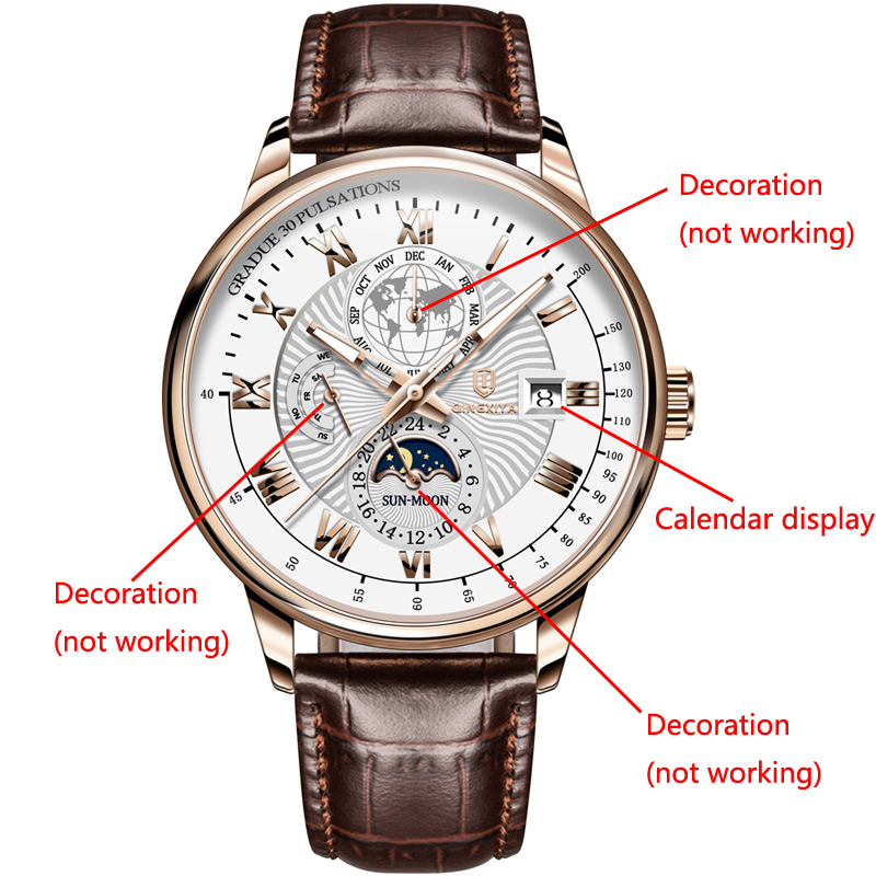 Qingxiya marca moda couro reló - Luxury Watch And Price avaliação e preço
