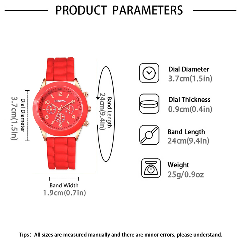 Relógio de quartzo de silicone - Luxury Watch Girl avaliação e preço