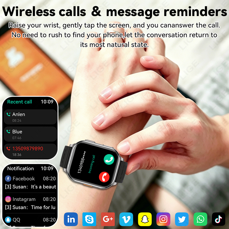 Relógio Inteligente LIGE com C - Luxury Watch Photo avaliação e preço