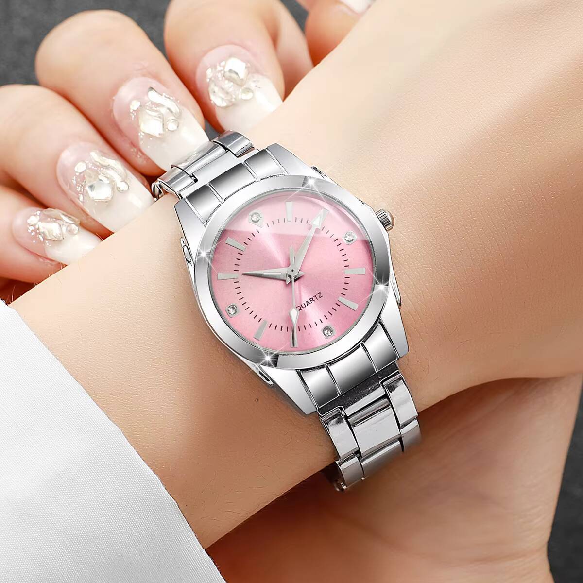 Luxo strass relógios femininos - Luxury Watch Case Travel avaliação e preço